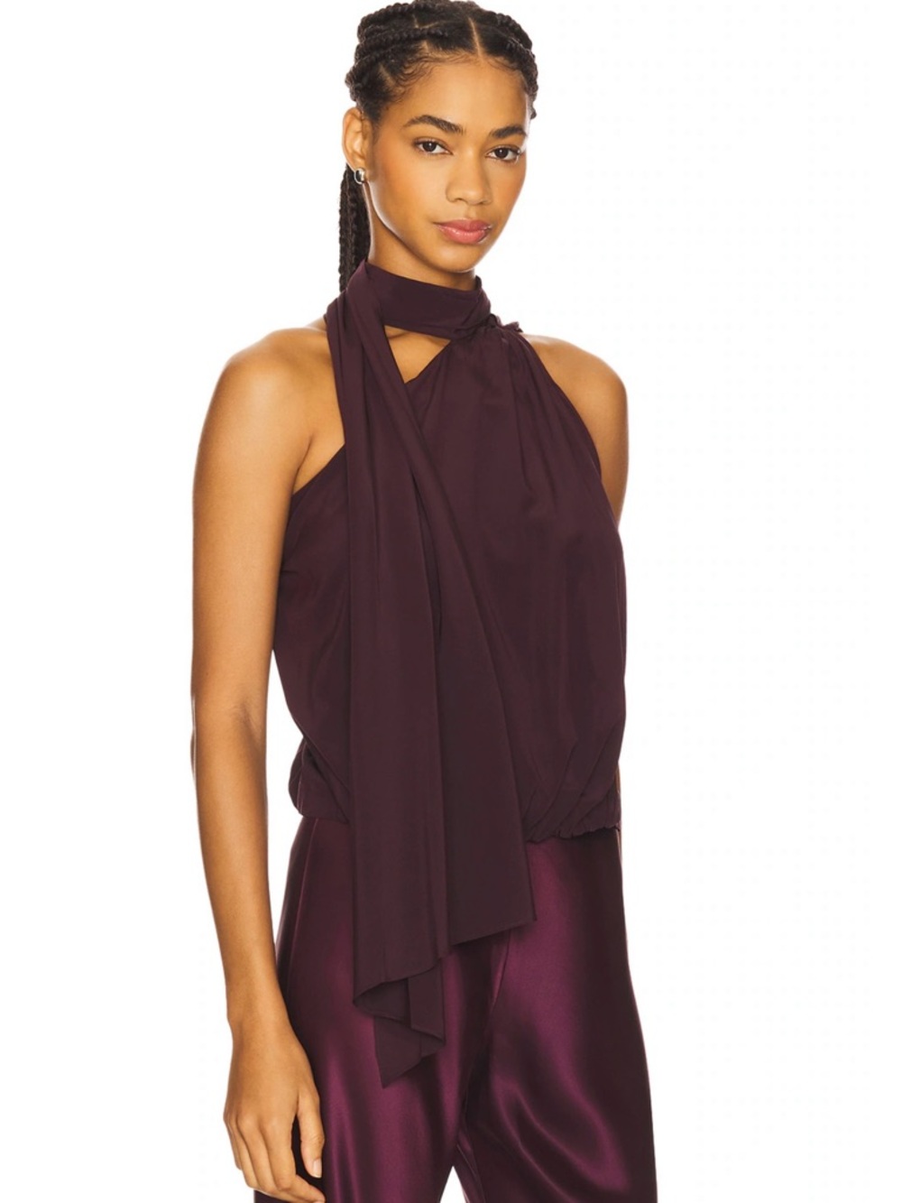 A.L.C. Celeste Top in Deep Plum Size S